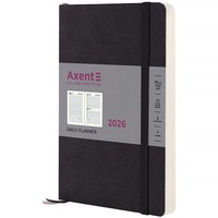 Фото Щоденник 2026 Axent Partner Soft Skin 8810-26-01-A, 145x210 мм, чорний