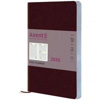 Фото Щоденник 2026 Axent Partner City Soft 8821-26-05-A, 145x210 мм, коричневий