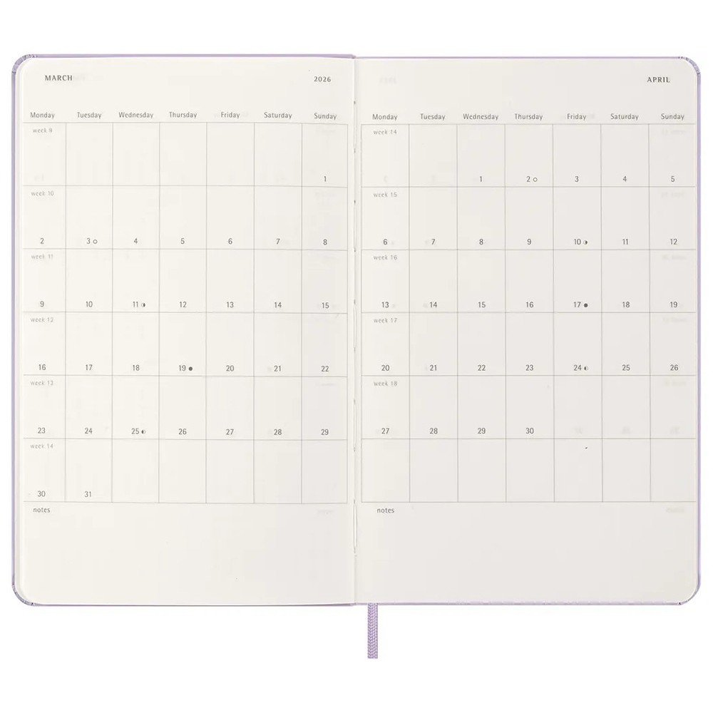 Щоденник Moleskine 2026 середній Бузковий 8056999276416