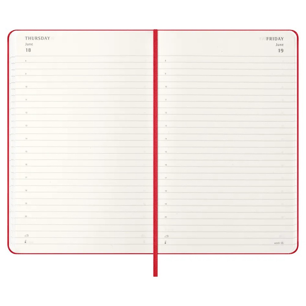 Щоденник Moleskine 2026 середній Червоний 8056999274559
