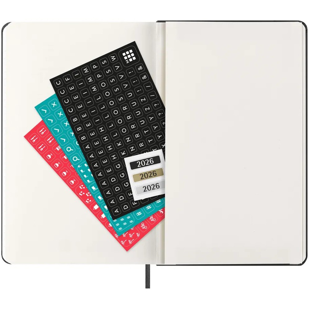 Щоденник Moleskine 2026 середній Чорний 8056999274542