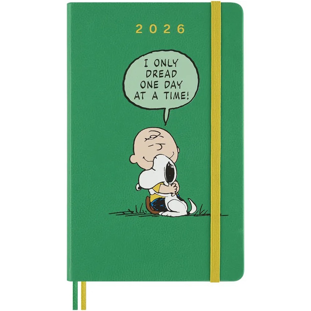 Щоденник Moleskine 2026 Peanuts середній Зелений 8056999277154