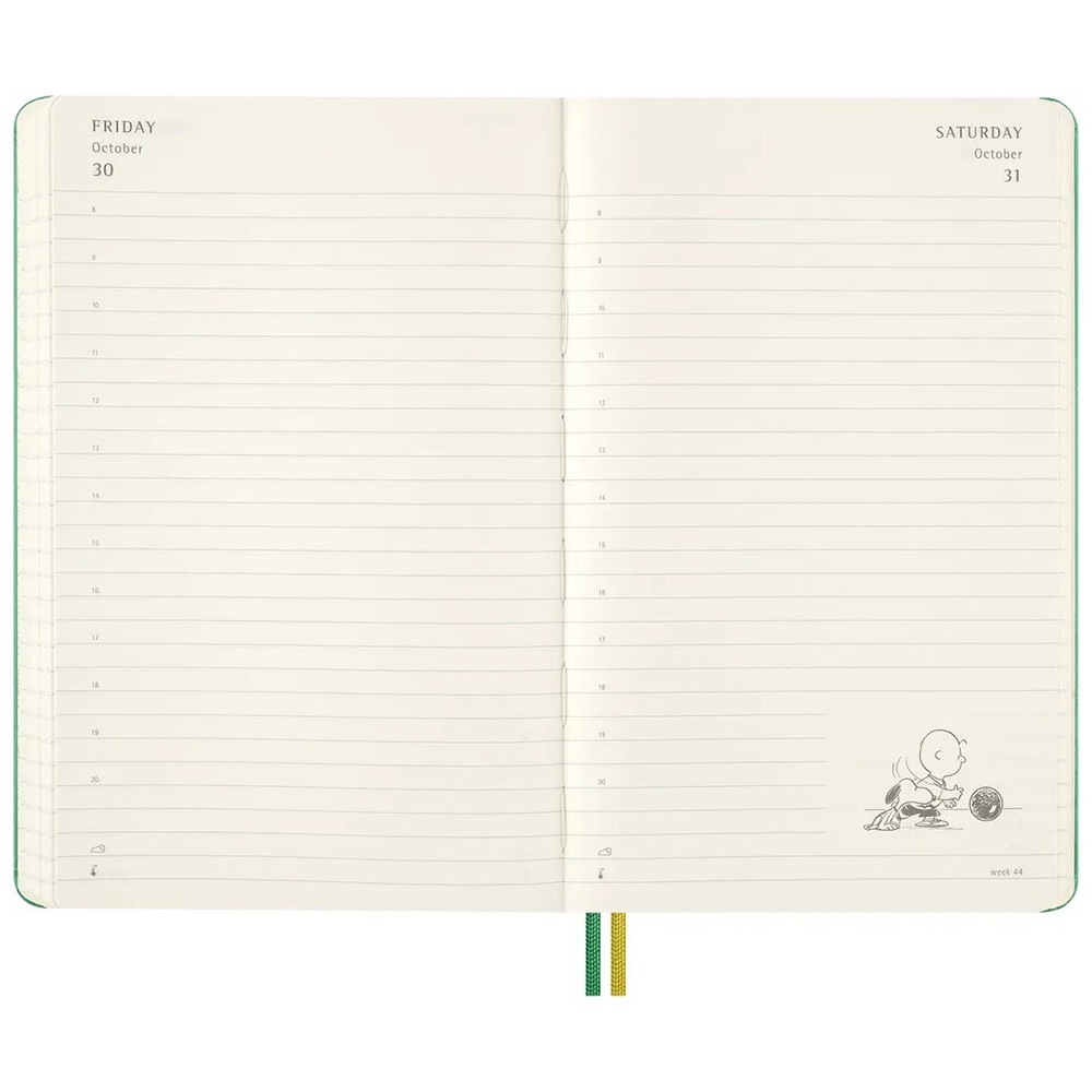Щоденник Moleskine 2026 Peanuts середній Зелений 8056999277154