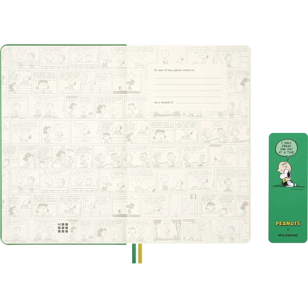 Щоденник Moleskine 2026 Peanuts середній Зелений 8056999277154