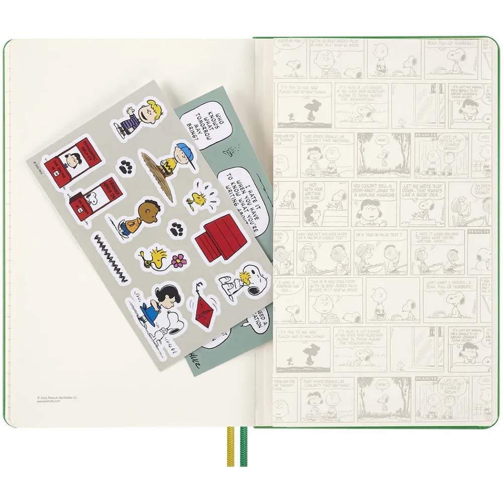 Щоденник Moleskine 2026 Peanuts середній Зелений 8056999277154
