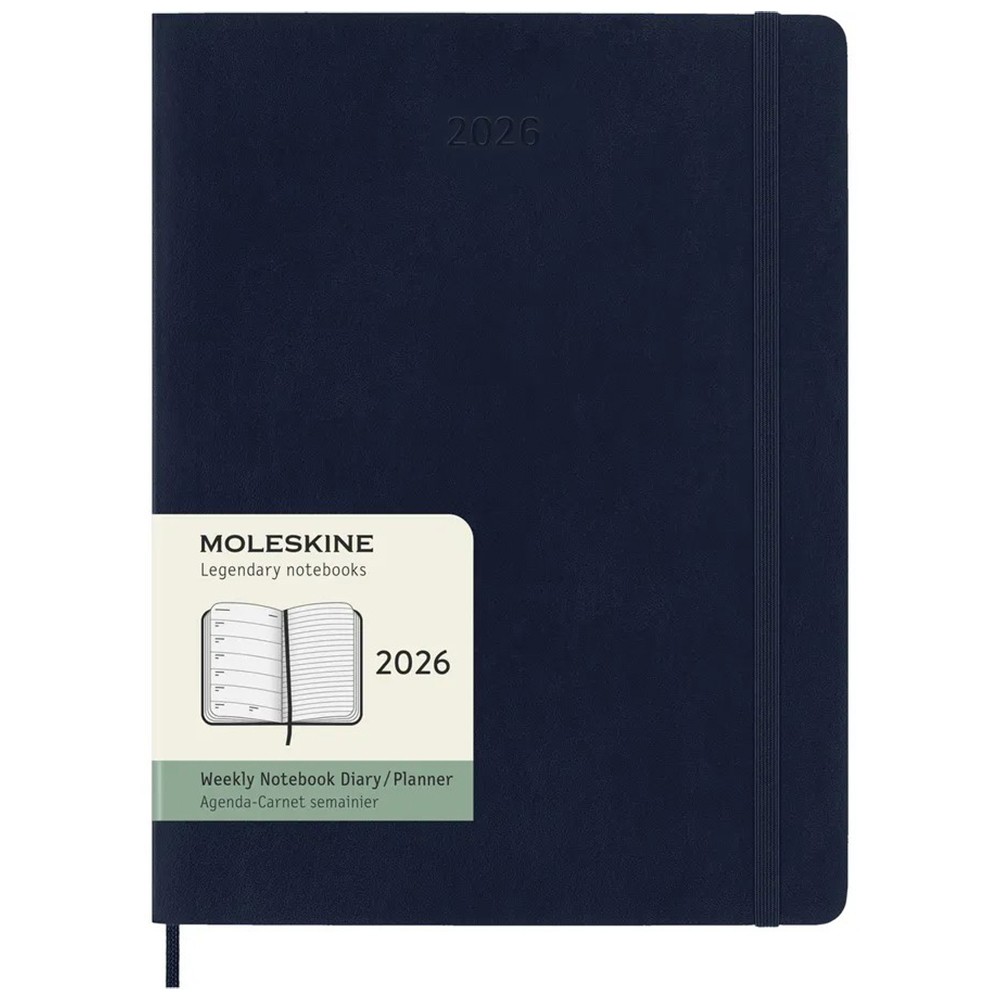Тижневик Moleskine 2026 великий М'який Сапфір 8056999275242