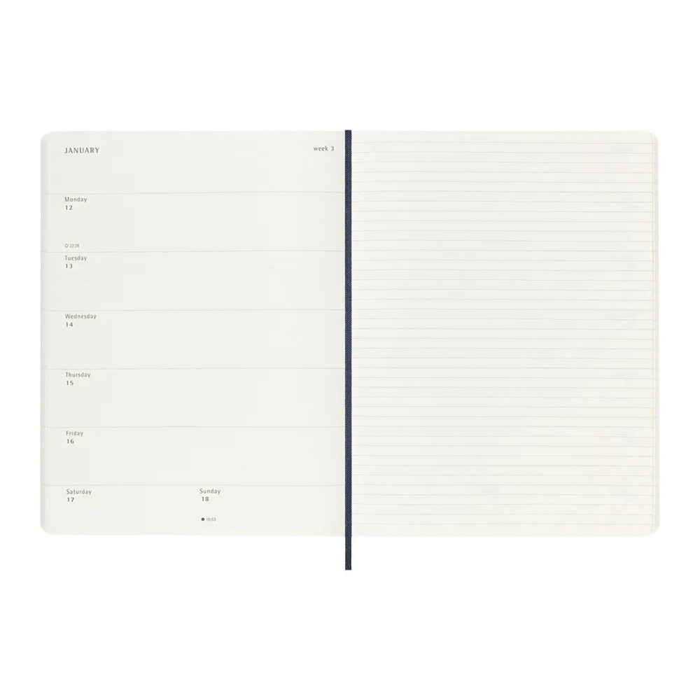 Тижневик Moleskine 2026 великий М'який Сапфір 8056999275242