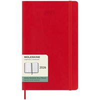 Фото Щотижневик Moleskine 2026 средний Мягкий Червоний 8056999274733