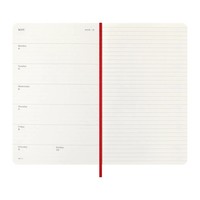 Фото Щотижневик Moleskine 2026 средний Мягкий Червоний 8056999274733