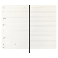 Фото Щотижневик Moleskine 2026 средний Мягкий Чорний 8056999274726