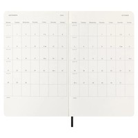 Фото Щотижневик Moleskine 2026 средний Мягкий Чорний 8056999274726