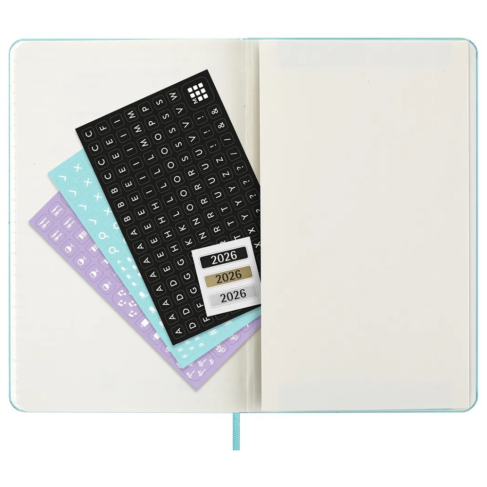 Щотижневик Moleskine 2026 средний Аквамарин 8056999276409