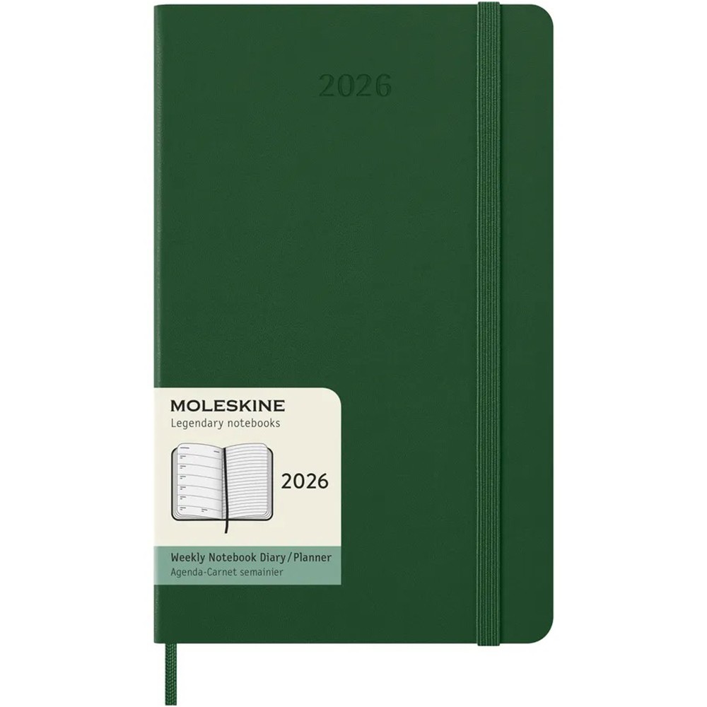 Щотижневик Moleskine 2026 средний Миртовий Зелений 8056999275525