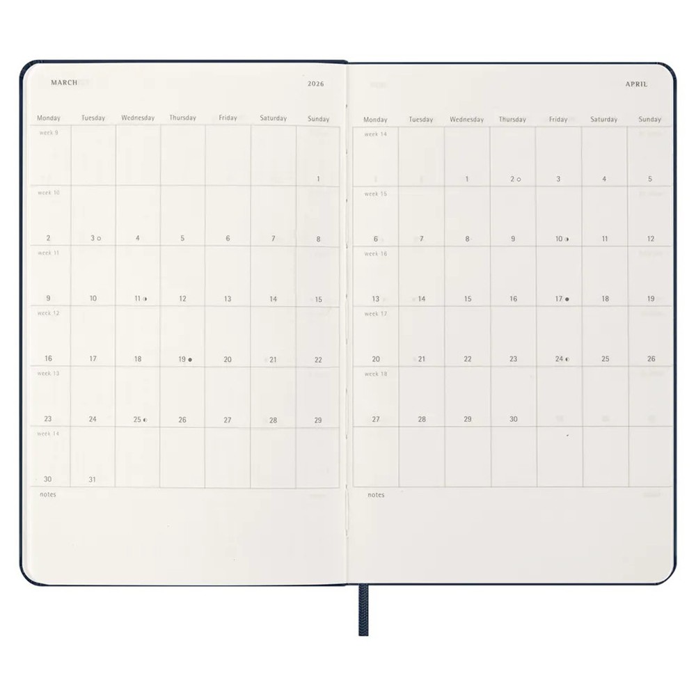 Щотижневик Moleskine 2026 средний Сапфір 8056999274672