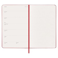 Фото Щотижневик Moleskine 2026 средний Червоний 8056999274696