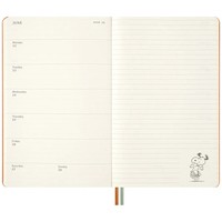 Фото Щотижневик Moleskine 2026 Peanuts середній Помаранчевий 8056999277147