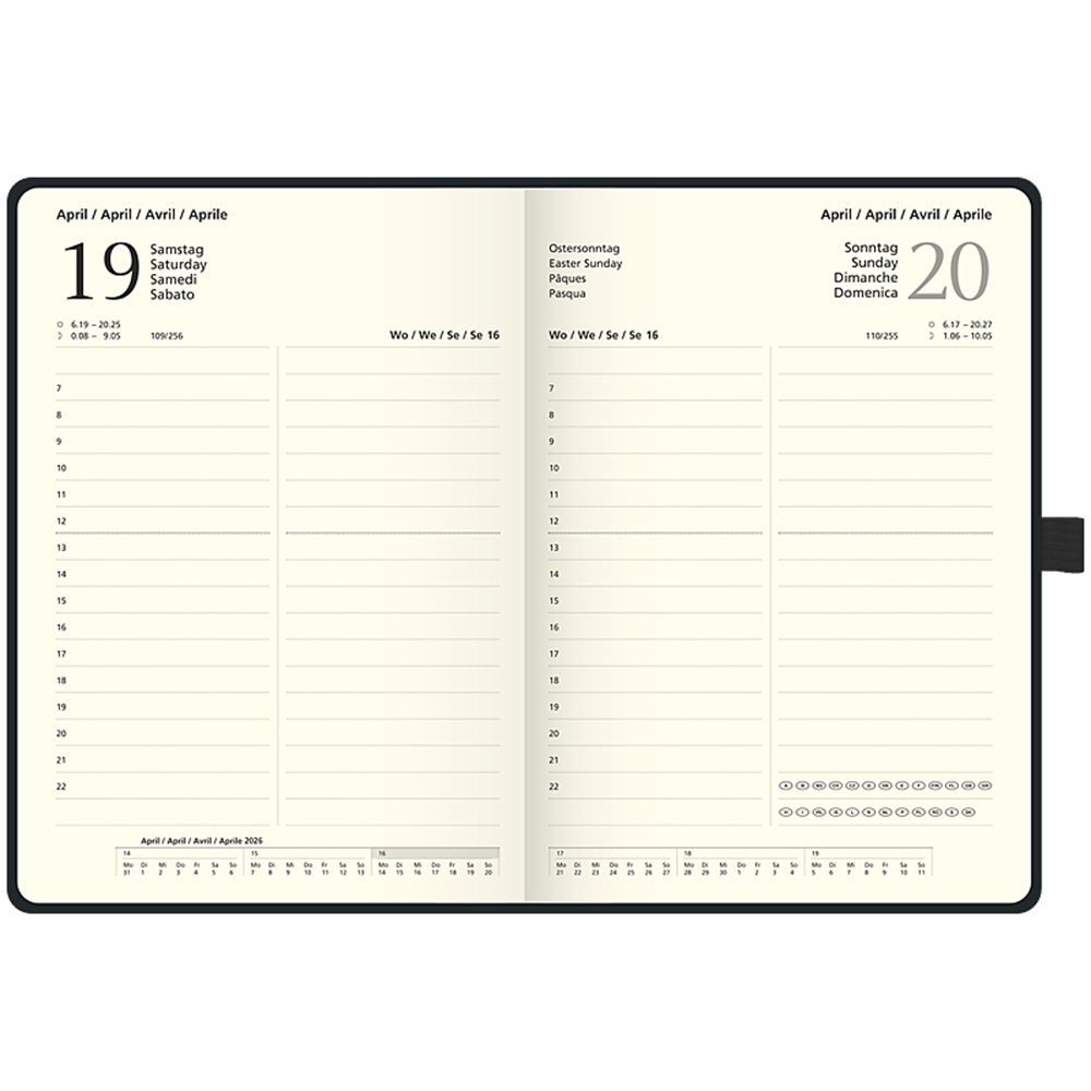 Щоденник Brunnen 2026 Euro Компаньйон 14.8х21 см Strong чорний 10-764 66 906