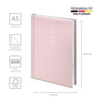 Фото Щоденник Brunnen 2026 Стандарт Linesse пудровий 73-795 69 216