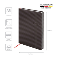 Фото Щоденник Brunnen 2026 Стандарт Soft Carbon сірий 73-795 31 926