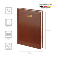 Фото Щоденник Brunnen 2026 Стандарт Soft коричневий 73-795 36 706