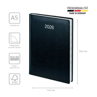 Фото Щоденник Brunnen 2026 Стандарт Soft чорний 73-795 36 906