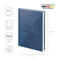 Фото Щоденник Brunnen 2026 Стандарт Torino Trend синій 73-795 38 616