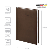 Фото Щоденник Brunnen 2026 Стандарт Torino коричневий 73-795 38 706