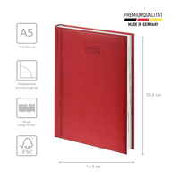 Фото Щоденник Brunnen 2026 Стандарт Torino червоний 73-795 38 206