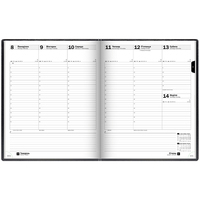 Тижневик Brunnen 2026 Бюро Soft чорний 73-761 36 906