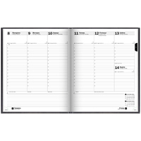 Тижневик Brunnen 2026 Бюро Torino чорний 73-761 38 906