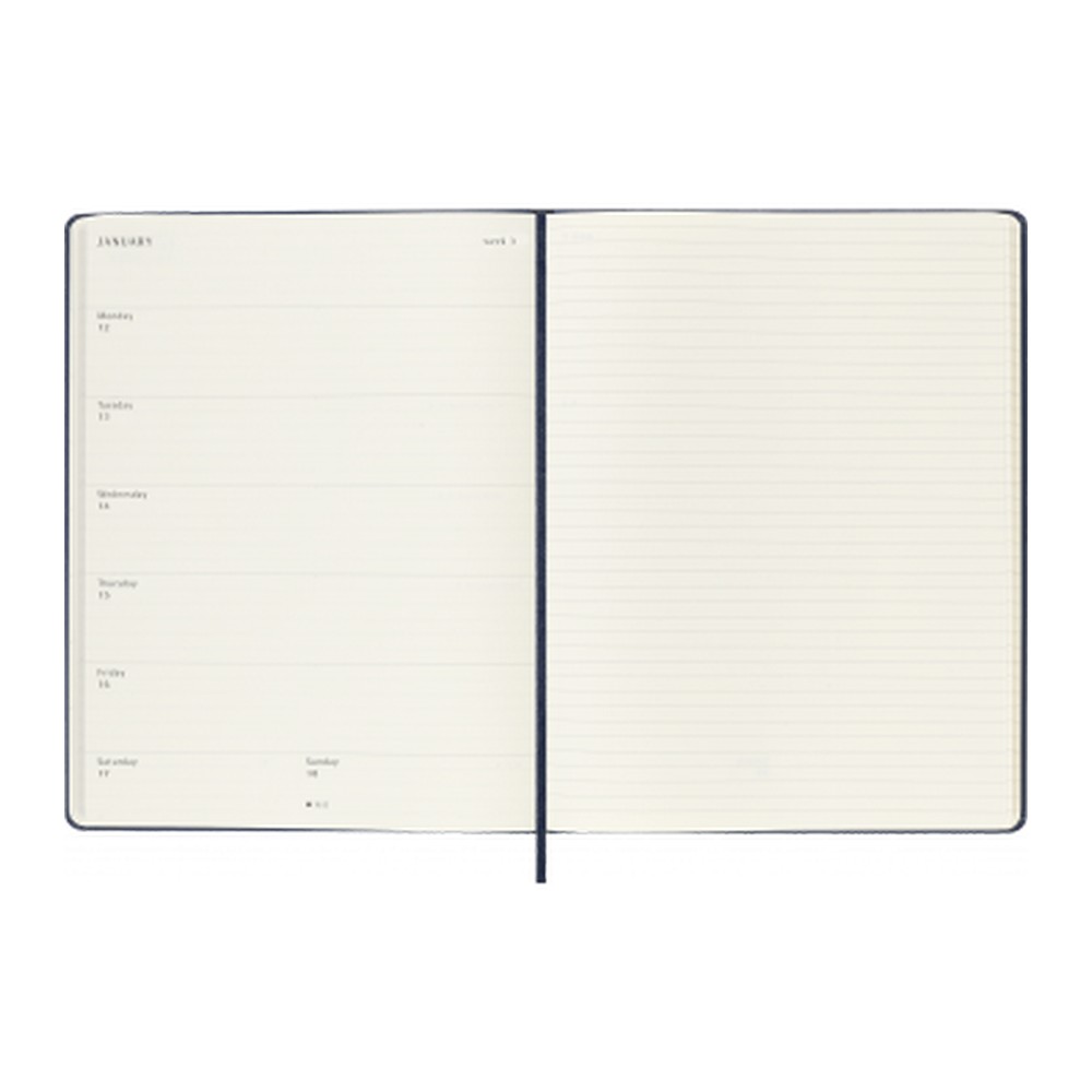 Тижневик Moleskine 2026 великий Сапфір 8056999275235