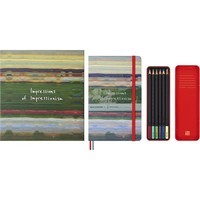Фото Подарунковий набір Moleskine Impressionism Записник 13х21 см нелінований + 6 акварельних олівців 8056999275785
