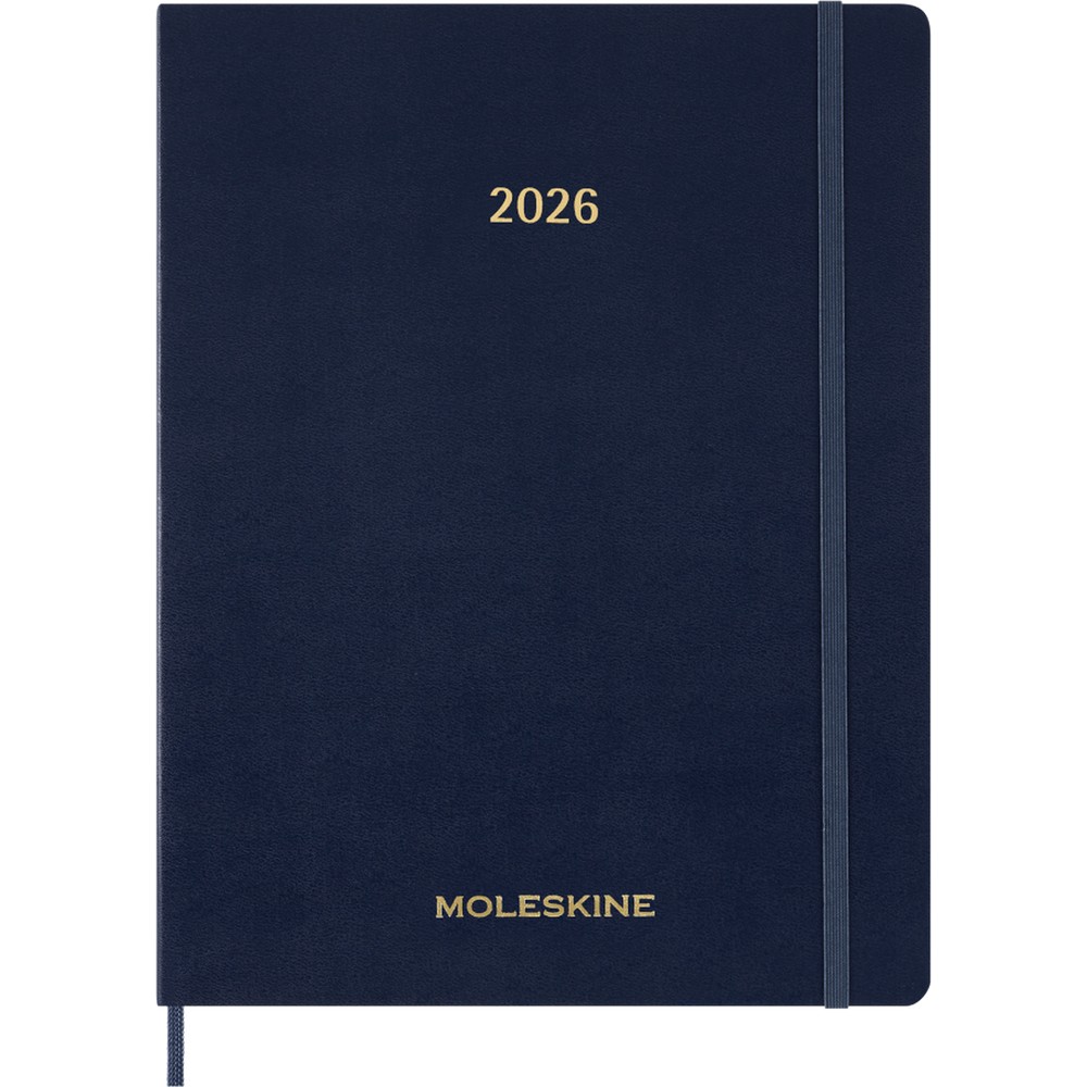 Щотижневик Moleskine Essential 2026 XXL Вертикальний великий Сапфір 8056999276522
