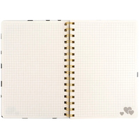 Фото Блокнот на спіралі Axent Black and White 8470-16-A, А5, 80 листів, клітина, тверда обкладинка