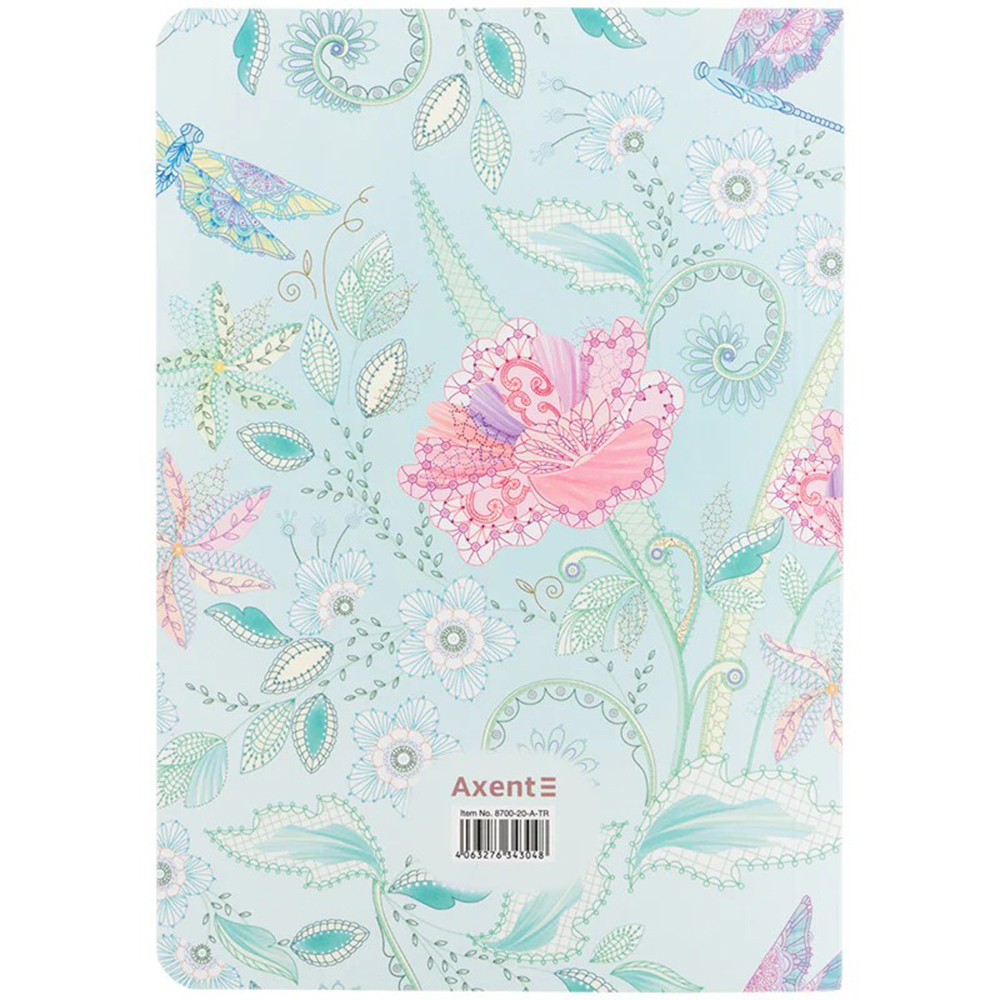 Блокнот Axent TR, Nature`s Melody 1 8700-20-A-TR, А5, 80 листів, клітка, м'яка обкладинка