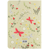 Блокнот Axent TR, Secret Garden 2 8700-18-A-TR, А5, 80 листів, клітка, м'яка обкладинка