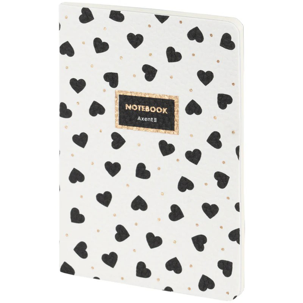 Блокнот Axent Black and White 8711-7-A, А6, 60 листів, клітка, м'яка обкладинка