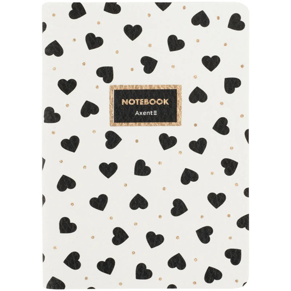 Блокнот Axent Black and White 8711-7-A, А6, 60 листів, клітка, м'яка обкладинка