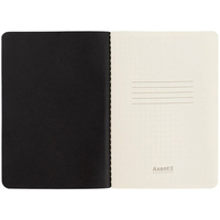 Блокнот Axent Black and White 8711-7-A, А6, 60 листів, клітка, м'яка обкладинка