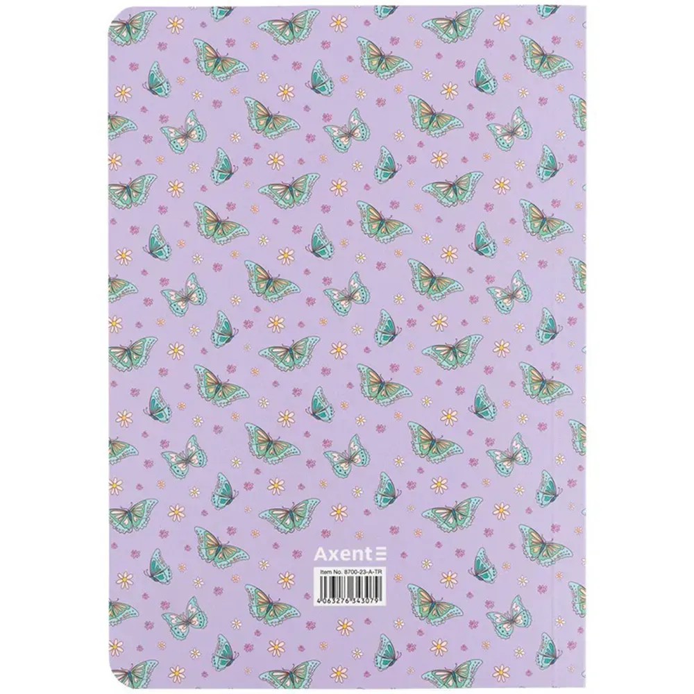 Блокнот Axent Morning Dew 1 8700-23-A-TR, А5, 80 листів, клітка, м'яка обкладинка