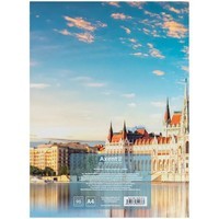 Книга записна Axent City, Budapest 8425-8-A, А4- 203х273 мм, 96 аркушів, клітинка