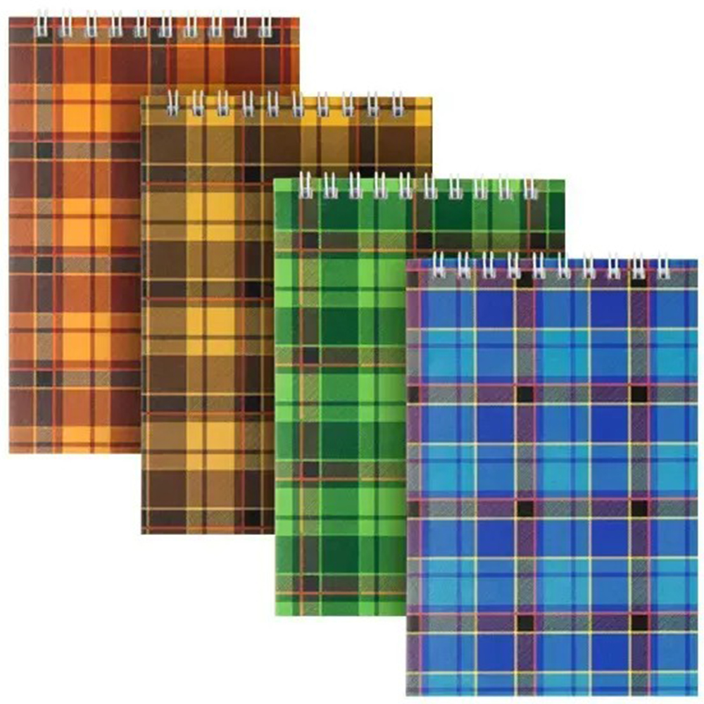 Блокнот на спіралі Axent Delta D8011-01, A6, 48 листів, клітина, гнучка обкладинка